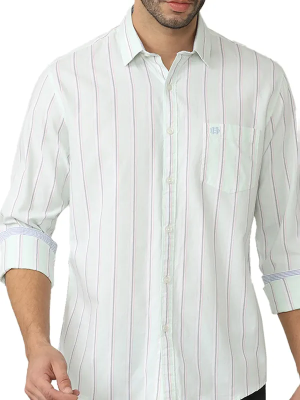 DRAGON HILL pista striped casual wear shirt