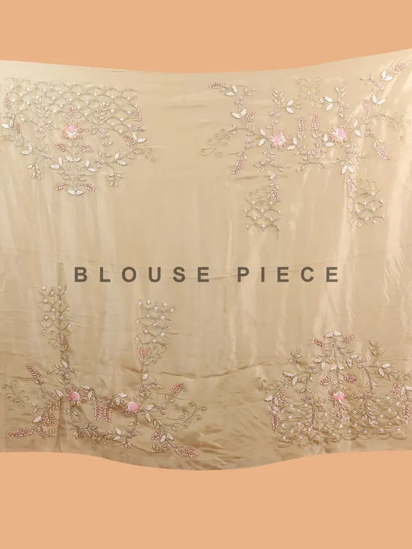 Ethereal cream tissue silk lehenga choli perfect for wedding