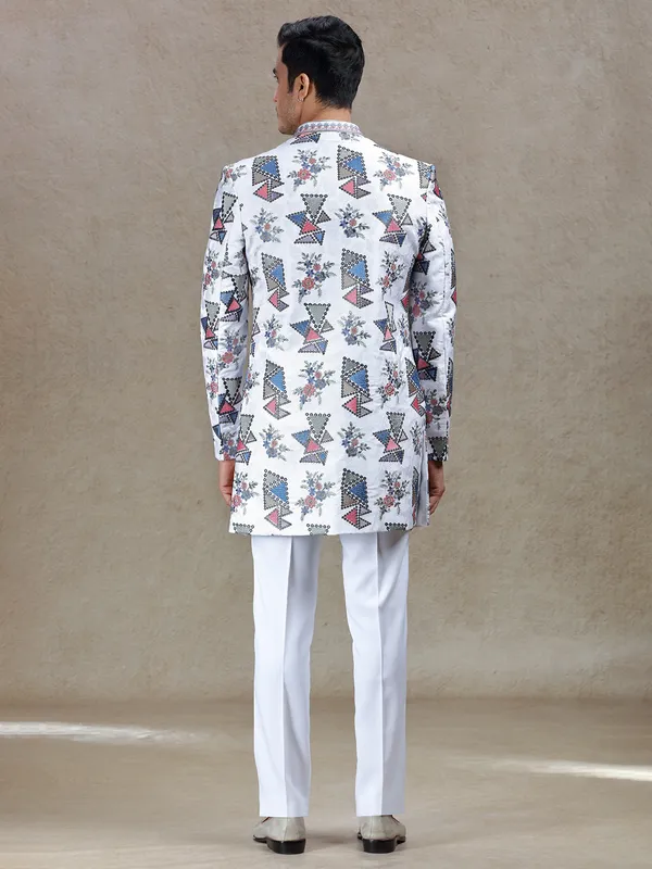 Exquisite off-white indo western for weddings