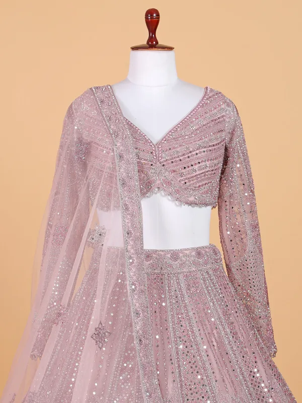 Fabulous light purple traditional lahenga choli