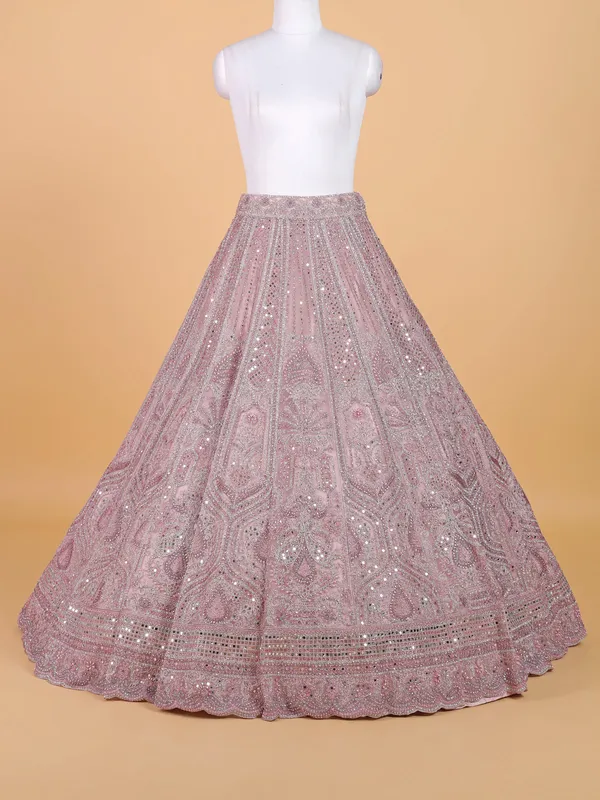 Fabulous light purple traditional lahenga choli