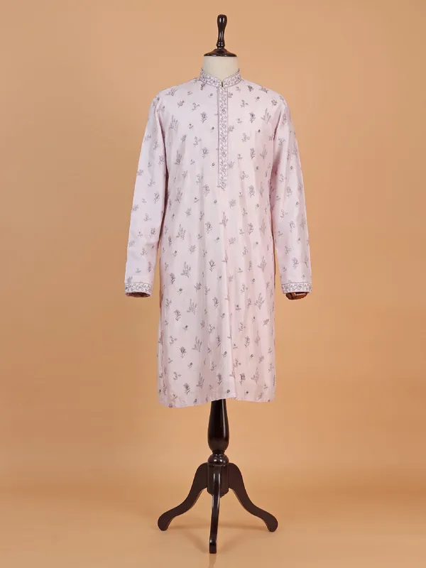 Festive style lilac hue kurta suit suit for boys