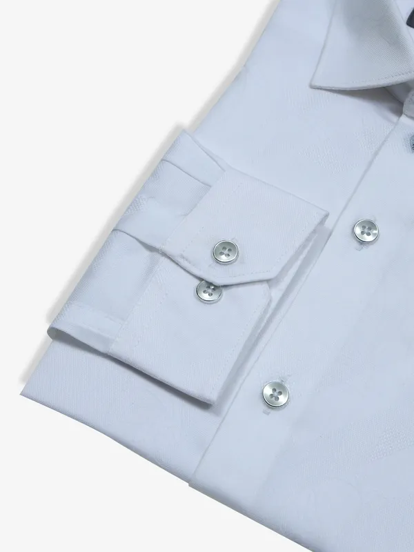 FETE cotton printed white shirt