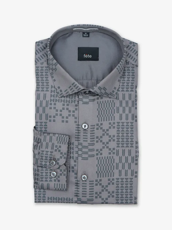 Fete grey full sleeves shirt