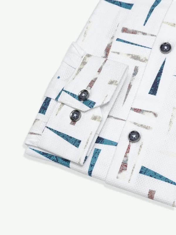 Fete white printed cotton shirt