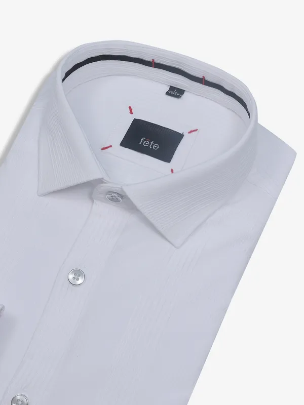 FETE white stripe shirt in cotton