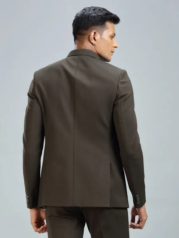 Finest green jodhpuri blazer in premium terry rayon fabric