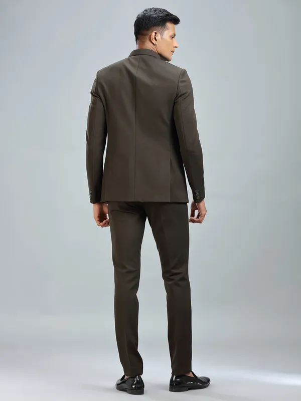 Finest green jodhpuri suit in premium terry rayon fabric