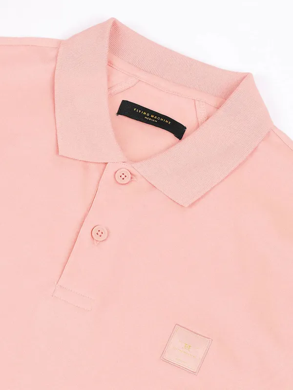 FLAYING MACHINE plain peach t-shirt