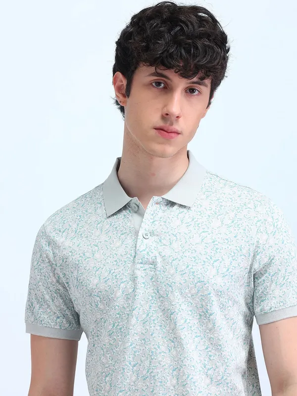 FLYING MACHINE cotton grey t-shirt with print