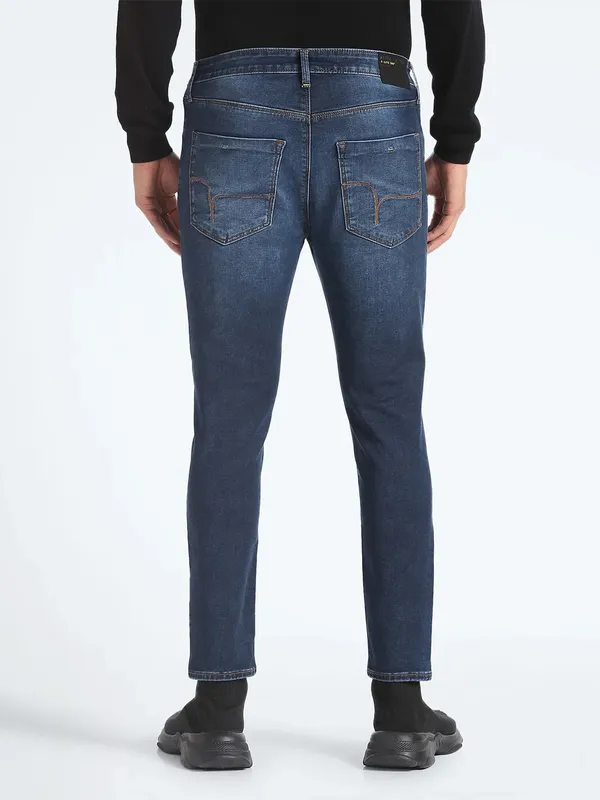 Flying Machine dark blue washed skinny jeans