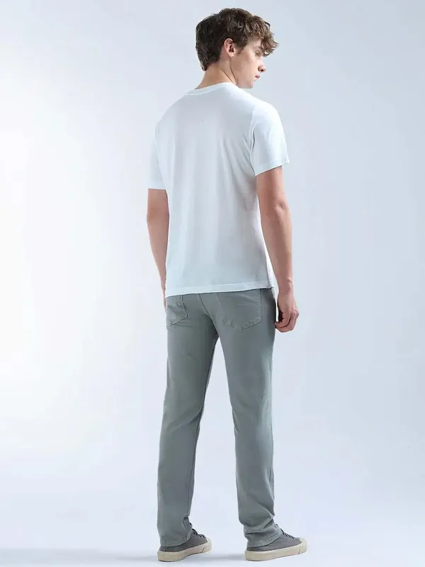 FLYING MACHINE mint green slim tapered denim jeans