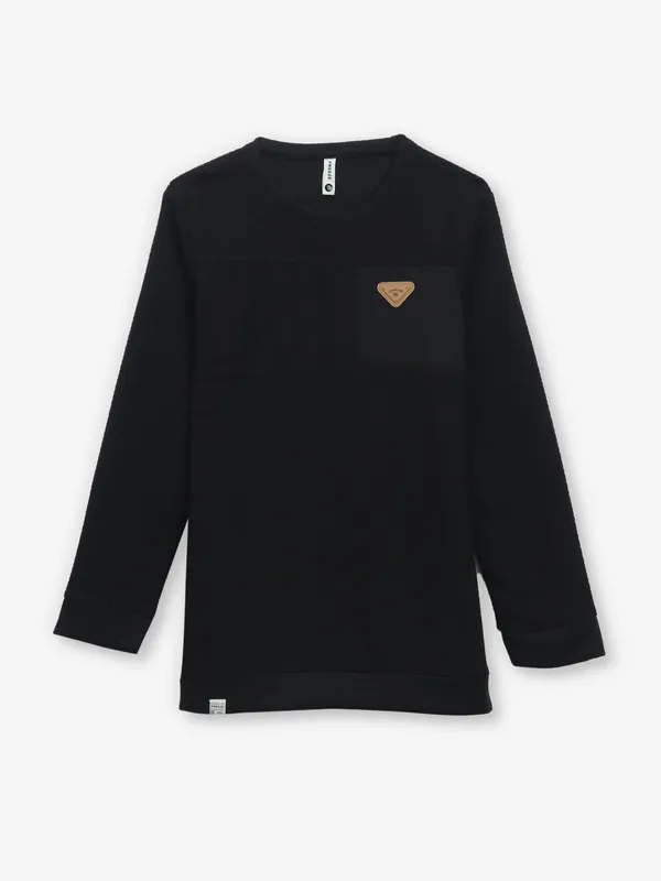 FREEZE black textured t-shirt