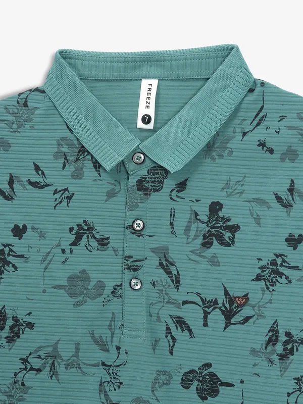 FREEZE blue printed casual t-shirt