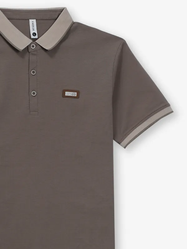 FREEZE bright brown cotton t-shirt