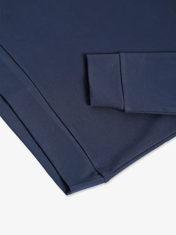 Freeze cotton navy full sleeves t shirt