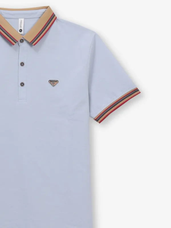 FREEZE cotton sky blue t-shirt