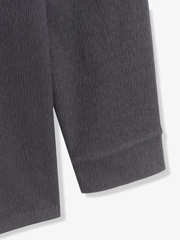 FREEZE dark grey cotton t-shirt