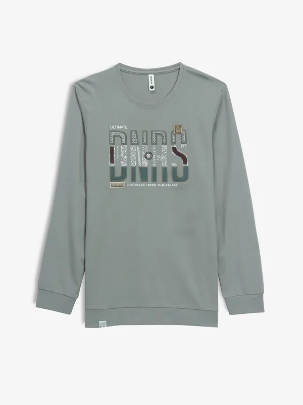 FREEZE grey casual cotton t-shirt