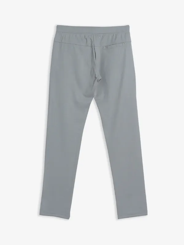 Freeze grey cotton plain track pant