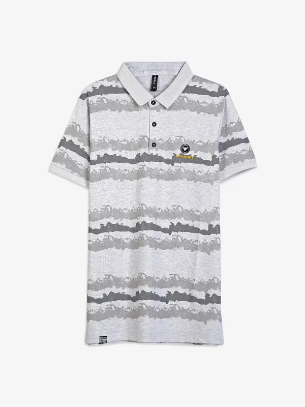 Freeze light grey printed t-shirt
