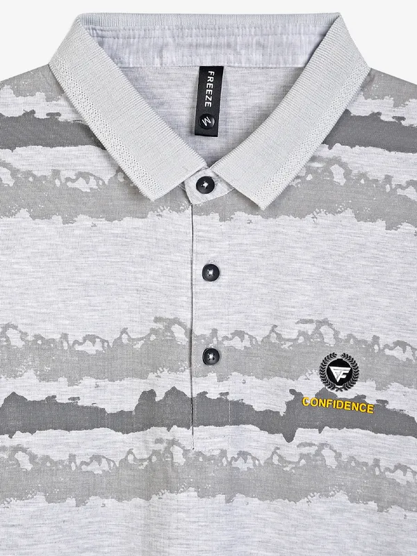 Freeze light grey printed t-shirt