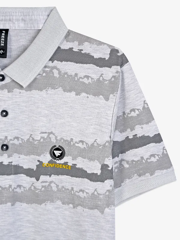 Freeze light grey printed t-shirt