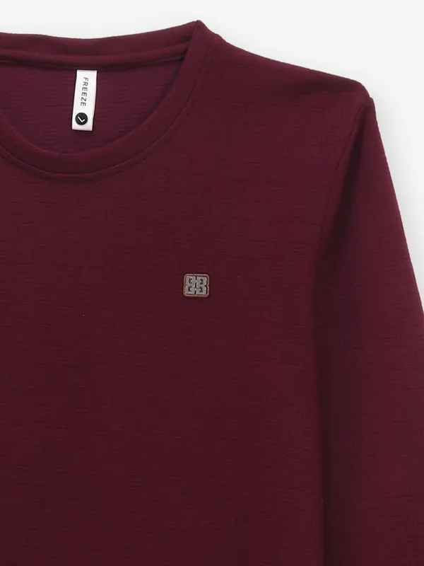 FREEZE marron cotton t-shirt