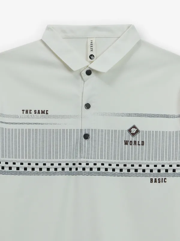 FREEZE off-white cotton t-shirt