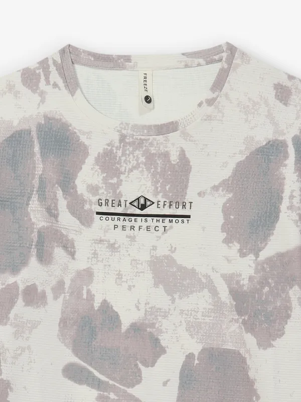 FREEZE onion pink cotton printed t-shirt