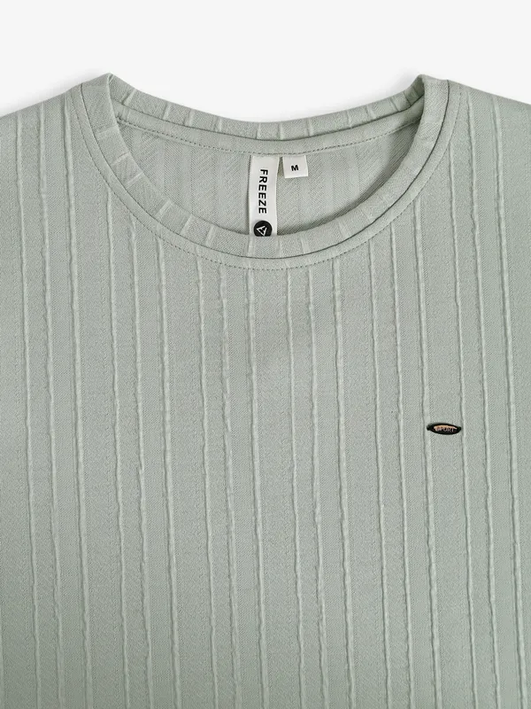 Freeze pista green cotton t shirt