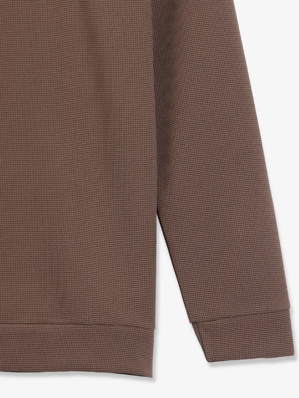FREEZE plain brown cotton t-shirt