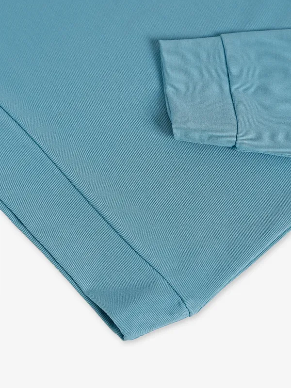 Freeze sky blue cotton printed t shirt
