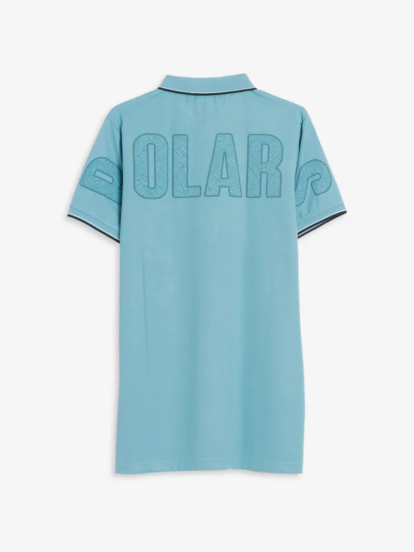 Freeze sky blue slim fit t shirt