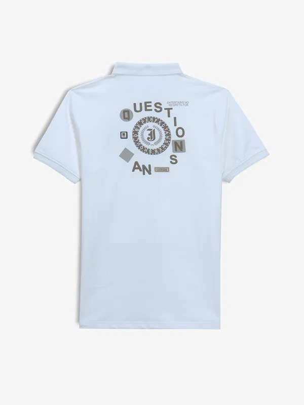 FREEZE white casual plain t-shirt