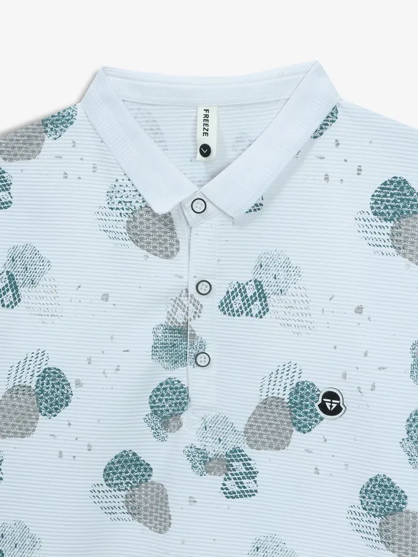 FREEZE white cotton casual printed t-shirt