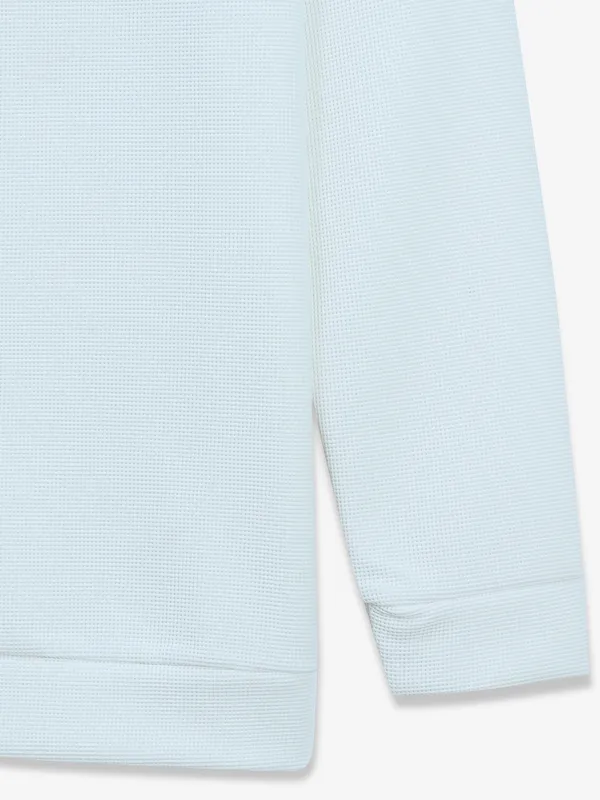 FREEZZE white knitted casual t-shirt