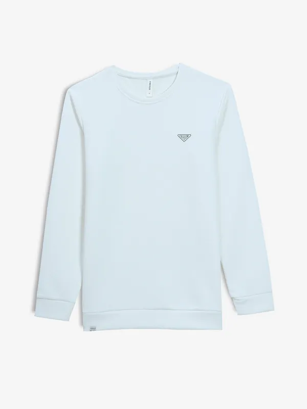 FREEZZE white knitted casual t-shirt