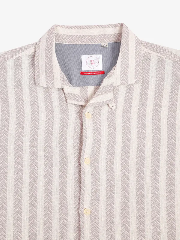 Frio beige stripe shirt