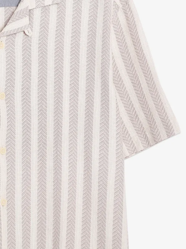 Frio beige stripe shirt