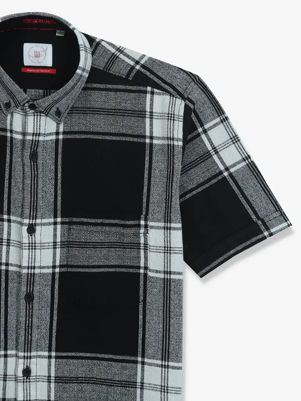 FRIO black checks cotton shirt