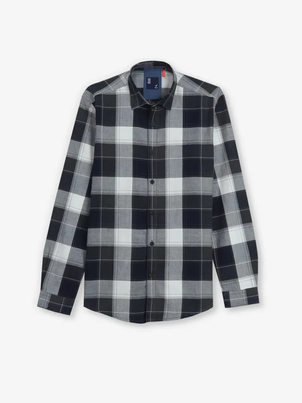 FRIO cotton black checks shirt
