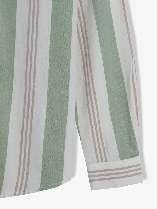 FRIO green stripe casual shirt