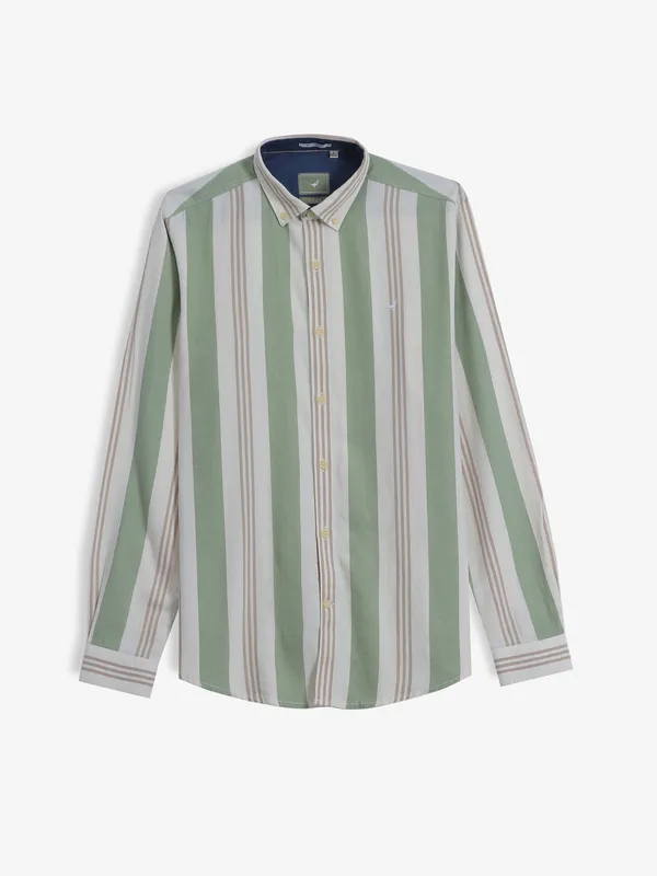 FRIO green stripe casual shirt