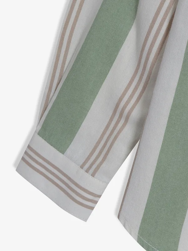 FRIO green stripe casual shirt