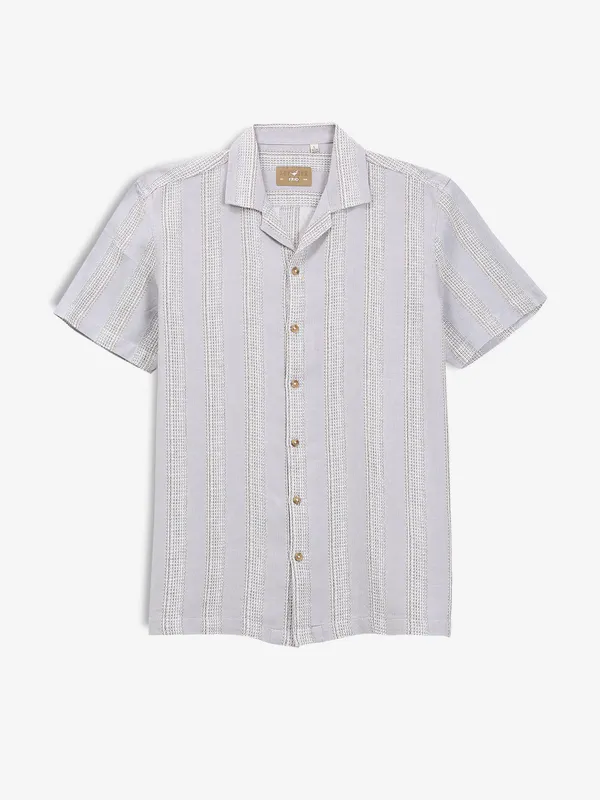 FRIO grey stripe cotton shirt