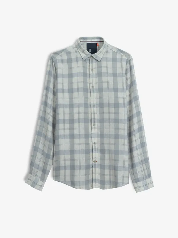 FRIO light blue checks cotton shirt