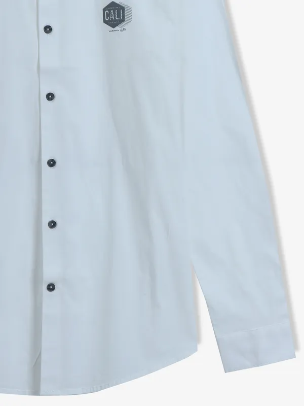 FRIO plain white cotton shirt
