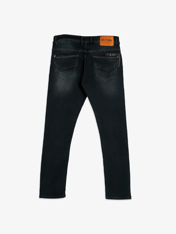 Gesture black washed men jeans