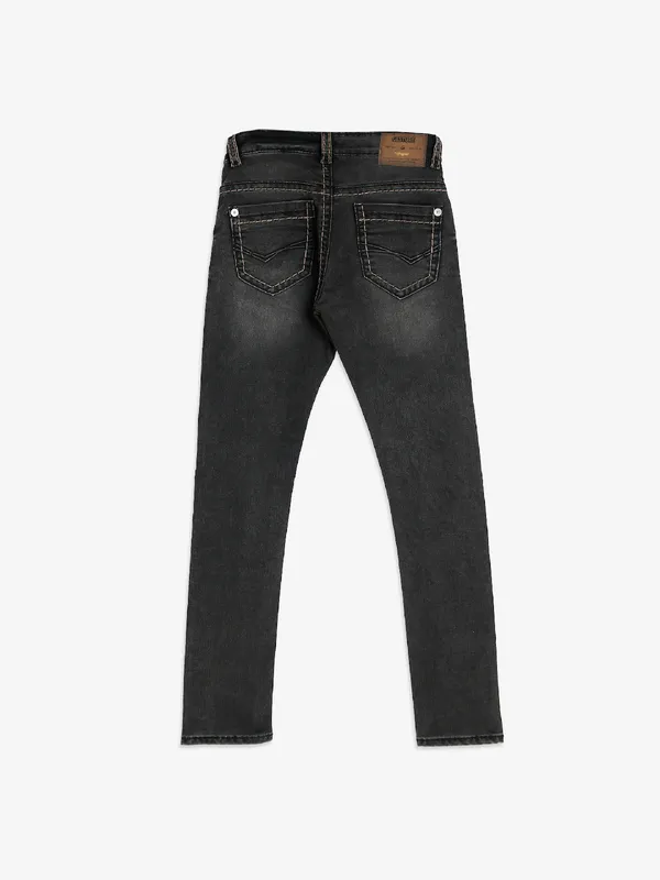Gesture latest washed black slim fit jeans
